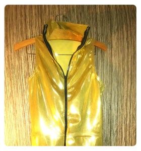 Flashy goldish vest